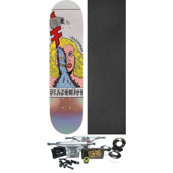 Deathwish Skateboards Julian Davidson Fake Skin Skateboard Deck - 8" x 31.5" - Complete Skateboard Bundle